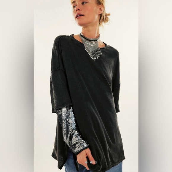 Free People Nellie sequin top - Picture 1 of 4